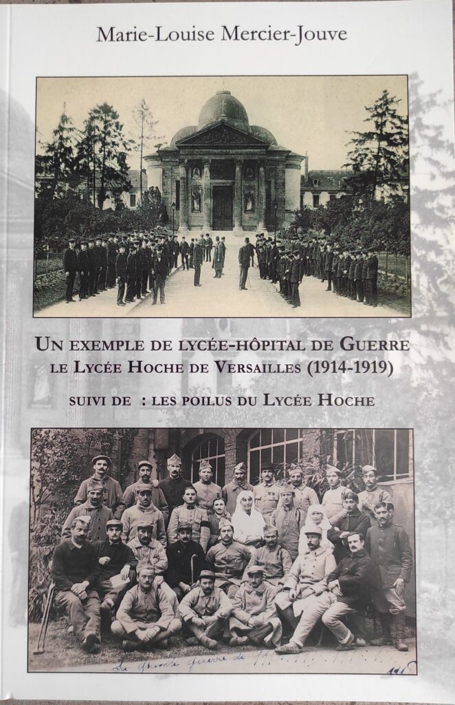 Couverture de livre avec le lycée Hoche et les poilus de 1914-1918