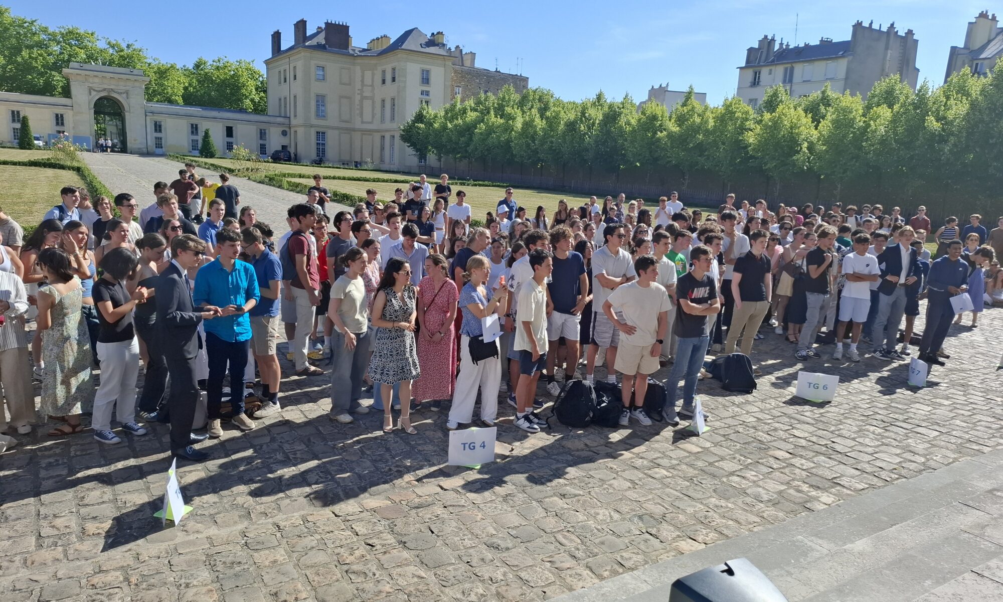 Un groupe d'élèves de Terminale
